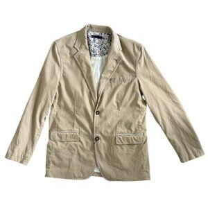 NWT MARC ECKO Khaki Tan Cotton Corduroy Blazer Jacket Large